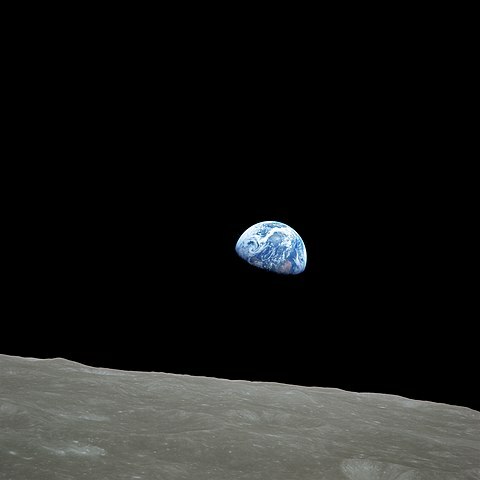 Aufgang der Erde über den Mondhorizont (Apollo 8) 