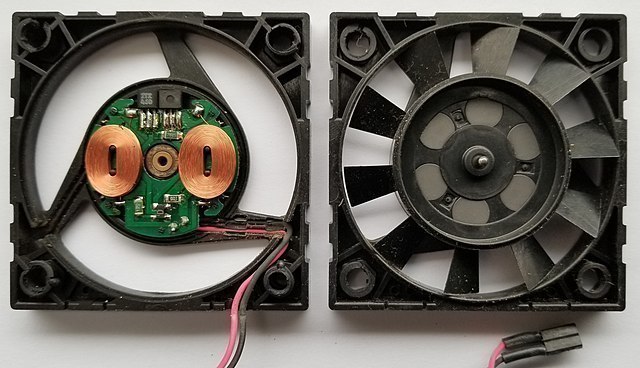 Bürstenloser Gleichstrommotor eines PC-Lüfters 