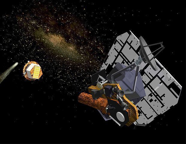Die Sonde Deep Impact begleitet den Kometen Tempel 1 