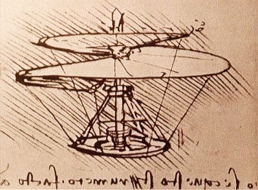 Die Luftschraube von Leonardo da Vinci 