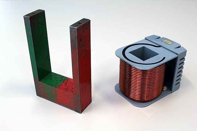 Magnet und Spule 