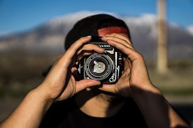 Fotograf mit Kamera 