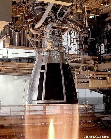 Raketenmotor mit Lavaldüse 