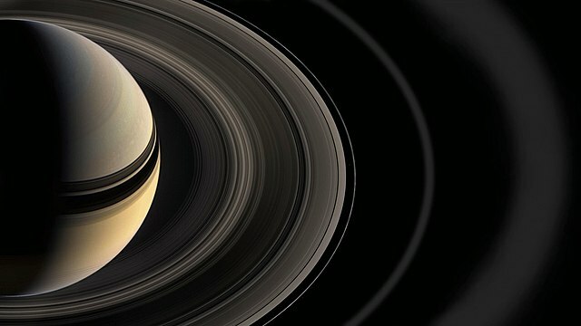 Ringe des Saturn (Aufgenommen von der Raumsonde Cassini) 