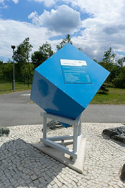 Ein Kubikmeter an der Talsperre Pirk (Deutschland) 