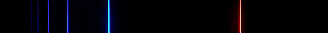Emissionsspektrum von Wasserstoff 