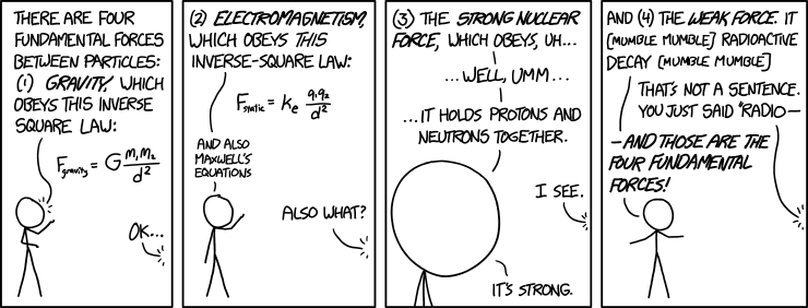 fundamental forces von xkcd 
